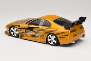 Toyota Supra A80 Zeltainis Tunerz Edition Hot Wheels 1:18 B6091 Metāls — attēls 6 no 7