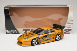 Toyota Supra A80 Zeltainis Tunerz Edition Hot Wheels 1:18 B6091 Metāls — attēls 7 no 7