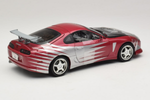 Toyota Supra A80 Fast & Furious Violets Sudrabs ERTL 1:18 33708 Metāls — attēls 2 no 6