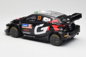 Toyota Yaris Rally1 WRC #33 E. Evans / S. Martin Rally Sweden 2024 IXO 1:18 18RMC200 Metāls — attēls 5 no 6