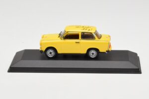 Trabant 601S Dzeltens 1st EP Sample Minichamps 1:43 400014001 Metāls
