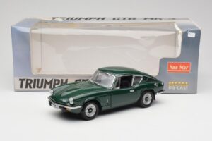Triumph GT6 Mk3 Zaļš Sun Star 1:18 1055 Metāls — attēls 8 no 8