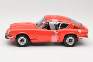 Triumph GT6 Mk3 Sarkans Sun Star 1:18 1056 Metāls — attēls 3 no 6
