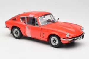 Triumph GT6 Mk3 Sarkans Sun Star 1:18 1056 Metāls — attēls 4 no 6