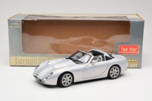 TVR Tuscan Mk2 Sudrabs Sun Star 1:18 4462 Metāls — attēls 8 no 8