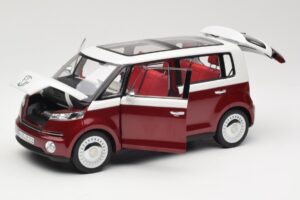 Volkswagen Bulli Minibus Concept Sarkans & Balts Norev 1:18 7E9099203BL9 Metāls — attēls 2 no 8