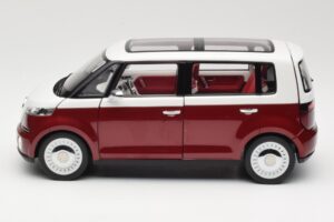 Volkswagen Bulli Minibus Concept Sarkans & Balts Norev 1:18 7E9099203BL9 Metāls — attēls 4 no 8