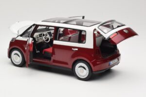 Volkswagen Bulli Minibus Concept Sarkans & Balts Norev 1:18 7E9099203BL9 Metāls — attēls 5 no 8