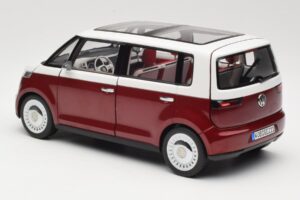 Volkswagen Bulli Minibus Concept Sarkans & Balts Norev 1:18 7E9099203BL9 Metāls — attēls 7 no 8