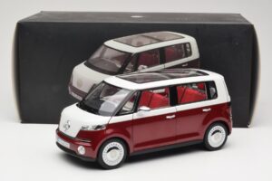 Volkswagen Bulli Minibus Concept Sarkans & Balts Norev 1:18 7E9099203BL9 Metāls — attēls 8 no 8
