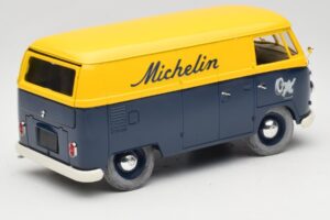 Volkswagen T1 Combi Michelin Melns & Dzeltens Solido 1:18 9406 Metāls — attēls 3 no 8