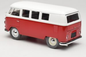 Volkswagen Combi T1 Sarkans & Balts Solido 1:18 8031 Metāls — attēls 7 no 8