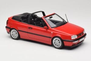 Volkswagen Golf Kabriolets Mk3 Sarkans Norev 1:18 188433 Metāls — attēls 4 no 6