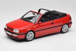 Volkswagen Golf Kabriolets Mk3 Sarkans Norev 1:18 188433 Metāls