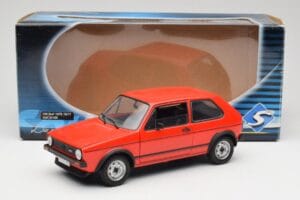 Volkswagen Golf GTI Mk1 Sarkans Solido 1:18 8166 Metāls — attēls 8 no 8
