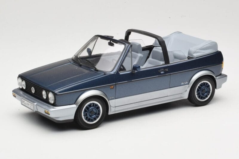 Volkswagen Golf Mk1 Kabriolets Bel Air Blue Metallic Norev 1:18 188404 Metāls