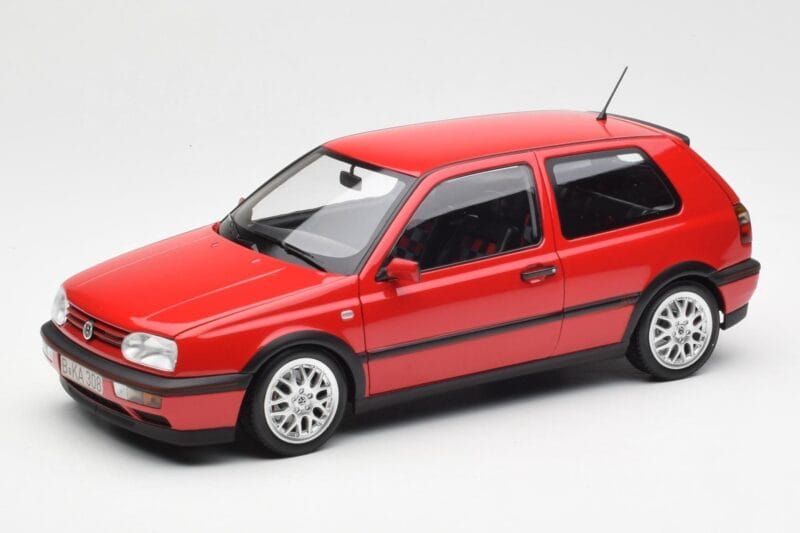 Volkswagen Golf Mk3 GTI Flash Red Norev 1:18 188418 Metāls