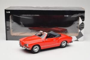 Volkswagen Karmann Ghia Kabriolets Sarkans Minichamps 1:18 155054030 Metāls — attēls 6 no 6