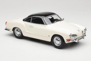 Volkswagen Karmann Ghia Krēmkrāsa Melns Minichamps 1:18 155054021 Metāls — attēls 4 no 6