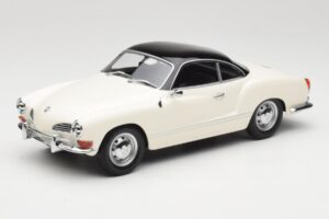 Volkswagen Karmann Ghia Krēmkrāsa Melns Minichamps 1:18 155054021 Metāls