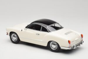 Volkswagen Karmann Ghia Krēmkrāsa Melns Minichamps 1:18 155054021 Metāls — attēls 5 no 6