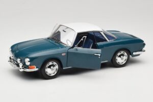 Volkswagen Karmann Ghia Type 34 1500 Sea Blue Norev 1:18 188646 Metāls — attēls 2 no 8
