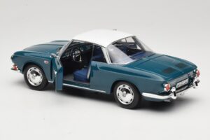 Volkswagen Karmann Ghia Type 34 1500 Sea Blue Norev 1:18 188646 Metāls — attēls 5 no 8