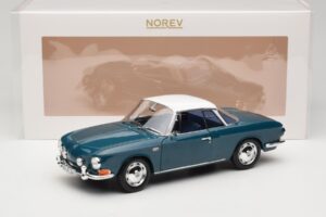 Volkswagen Karmann Ghia Type 34 1500 Sea Blue Norev 1:18 188646 Metāls — attēls 8 no 8