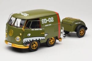 Volkswagen Kool Kombi Army Fighter Green Solido 1:18 S1810901 Metāls — attēls 2 no 8
