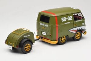 Volkswagen Kool Kombi Army Fighter Green Solido 1:18 S1810901 Metāls — attēls 3 no 8