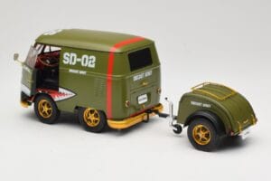 Volkswagen Kool Kombi Army Fighter Green Solido 1:18 S1810901 Metāls — attēls 5 no 8