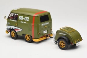 Volkswagen Kool Kombi Army Fighter Green Solido 1:18 S1810901 Metāls — attēls 7 no 8