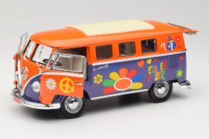 Volkswagen Microbus T1 Flower Power Road Signature 1:18 92329 Metāls — attēls 2 no 8