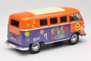 Volkswagen Microbus T1 Flower Power Road Signature 1:18 92329 Metāls — attēls 3 no 8