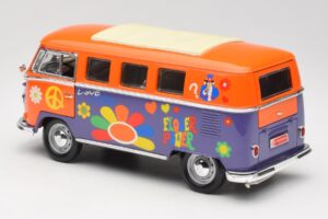 Volkswagen Microbus T1 Flower Power Road Signature 1:18 92329 Metāls — attēls 7 no 8