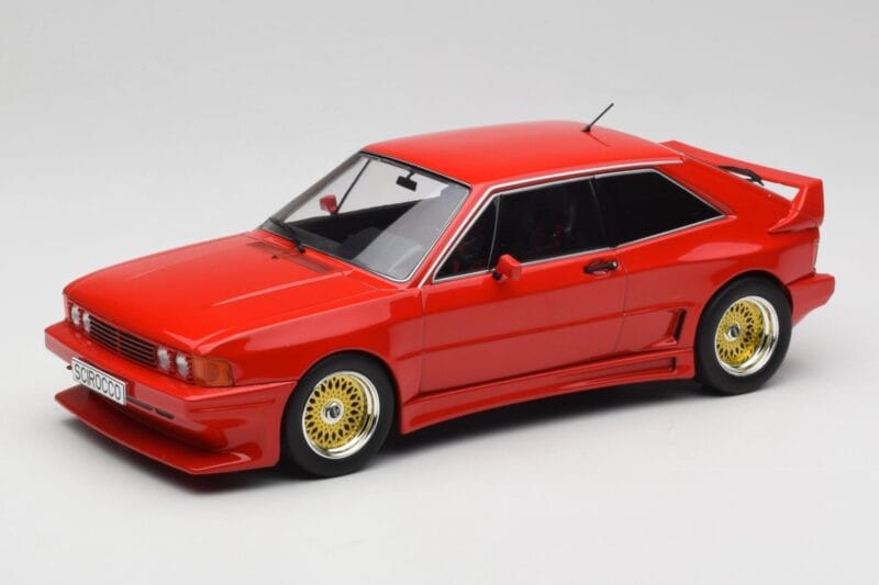 Volkswagen Rieger Scirocco Mk1 GTO Sarkans MCG 1:18 MCG18446 Metāls