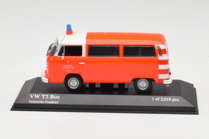 Volkswagen T2 Bus Ugunsdzēsēji Frankfurt Minichamps 1:43 400053091 Metāls