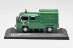 Volkswagen T2b Double Cab Flatbed Stadt Solberg Minichamps 1:43 400053261 Metāls