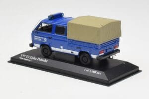 Volkswagen T3 Double Cab Flatbed THW Hannover Minichamps 1:43 400055290 Metāls — attēls 3 no 4