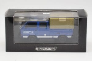 Volkswagen T3 Double Cab Flatbed THW Hannover Minichamps 1:43 400055290 Metāls — attēls 4 no 4