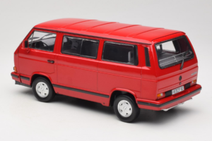 Volkswagen T3 Redstar Sarkans Norev 1:18 188542 Metāls — attēls 5 no 6