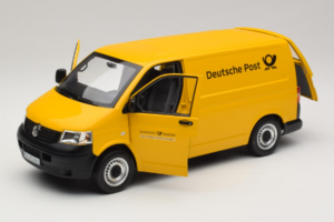 Volkswagen T5 Transporter Deutsche Post Norev 1:18 188617 Metāls — attēls 8 no 9