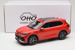 Volkswagen Tiguan eTSI R-Line Persimmon Red Metallic Otto 1:18 OT489 Sveķi — attēls 6 no 6