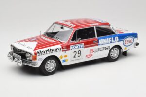 Volvo 142 #29 M. Alen / I. Kivimaki Rally 1000 Lakes 1973 MCG 1:18 MCG18528R Metāls