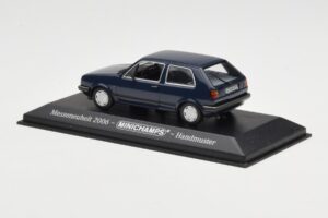 Volkswagen Golf Mk2 Zils Izstādes Paraugs Minichamps 1:43 GOLFHANDMUSTER Metāls — attēls 3 no 4
