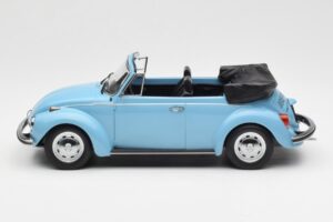 Volkswagen Beetle 1303 Kabriolets Gaiši Zils Norev 1:18 188531 Metāls — attēls 3 no 6