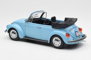 Volkswagen Beetle 1303 Kabriolets Gaiši Zils Norev 1:18 188531 Metāls — attēls 5 no 6
