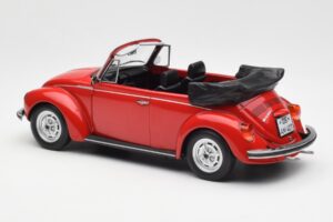 Volkswagen Beetle 1303 Kabriolets Sarkans Norev 1:18 188529 Metāls — attēls 5 no 6