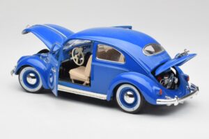Volkswagen Beetle Zils Bburago 1:18 23124646 Metāls — attēls 5 no 8