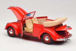 Volkswagen Kabriolets Ruby Sarkans Maisto 1:18 32826 Metāls — attēls 5 no 8